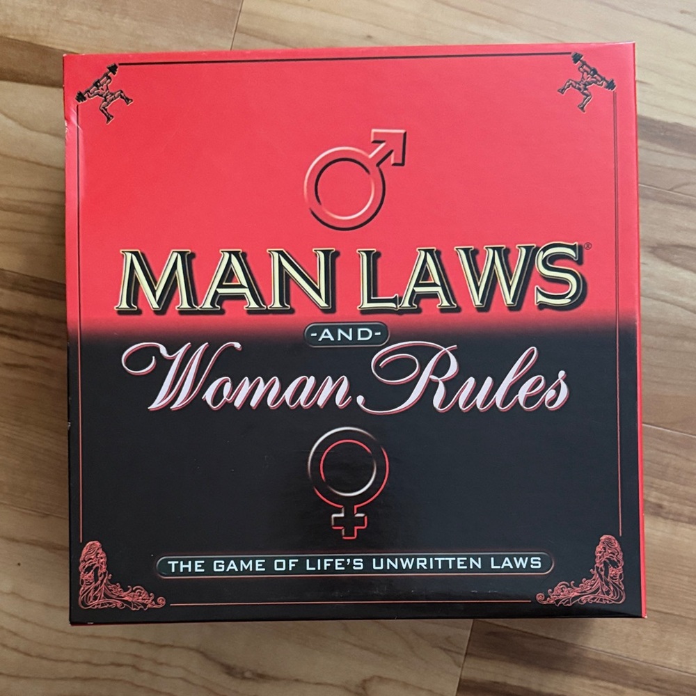 Man Laws and Woman Rules Board Game